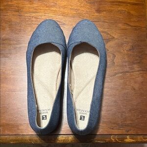White Mountain Denim Blue Women's Loafers